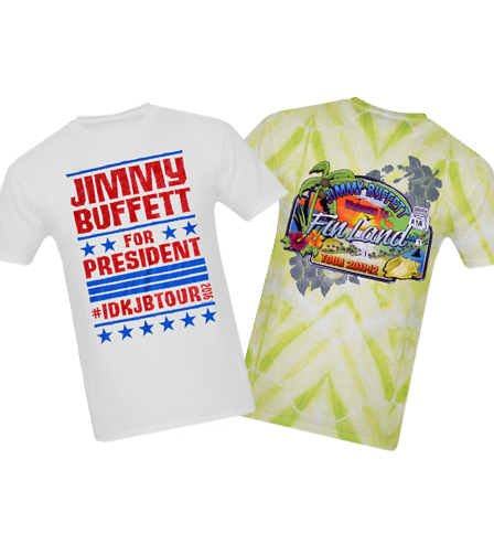 T-shirt Vintage Jimmy Buffet The Outpost Tour Années 90 - Homme XL, Effet Usé