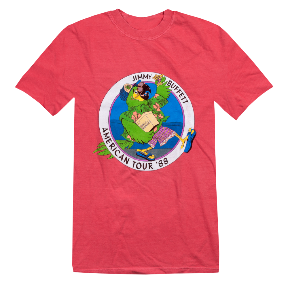 tee-watermelon-"american tour '88" bird with beach cooler and shirt