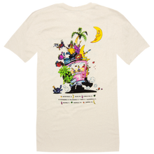 Load image into Gallery viewer, 1994 Natural Colored Fruitcakes Tour Tee with Crazy Fruits and Characters on Back