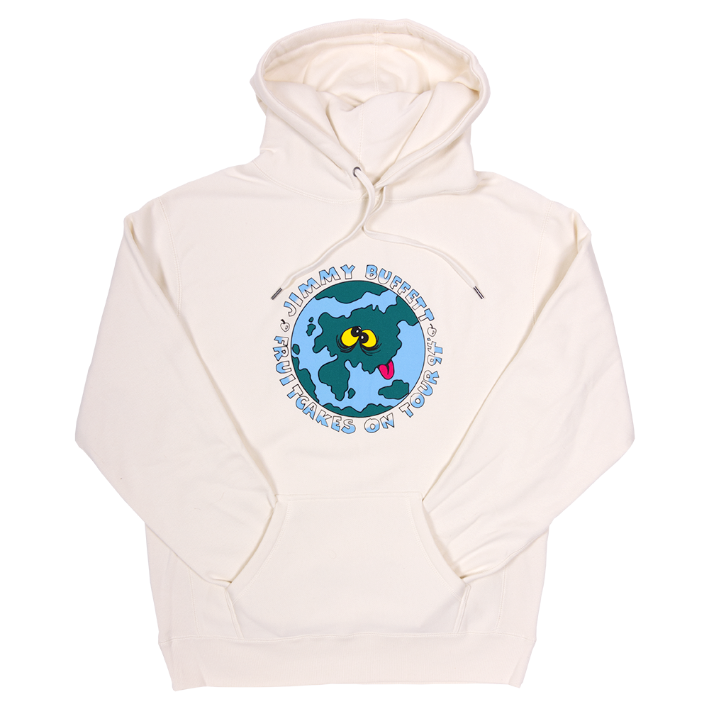 hoodie-bone-front googly eyed earth "fruitcakes on tour '94"-back "fruitcakes on the world united"
