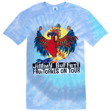 Load image into Gallery viewer, 1994 Tie Dye Fruitcakes Tour Tee with Parrot Wearing a Fruit Hat on Front