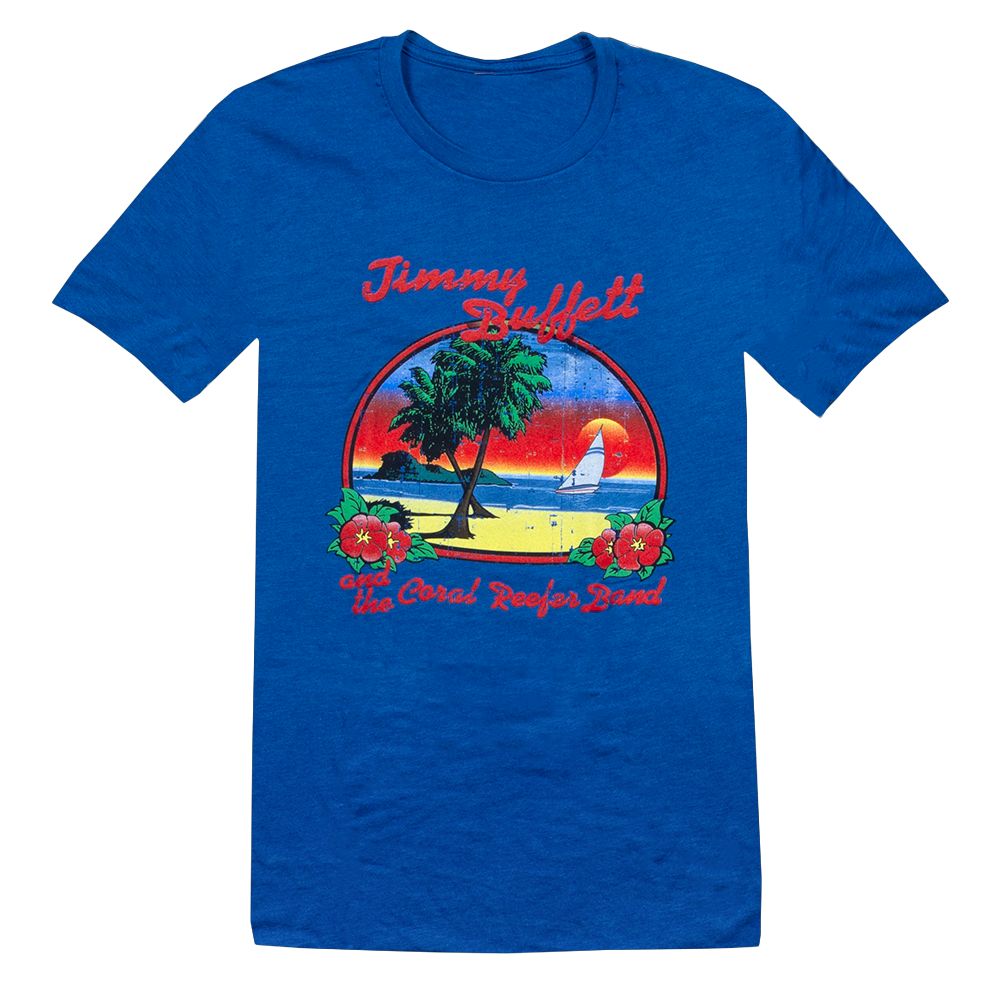 1981 Coconut Telegraph Tour Vintage Shirt - Royal Blue