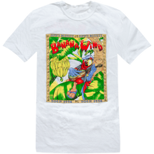 Load image into Gallery viewer, 1996 White Banana Wind Tour Tee with Parrot Playing Guitar in Banana Tree on Front