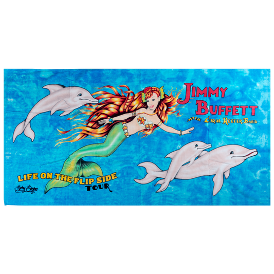 Life on the Flip Side Mermaid Beach Towel