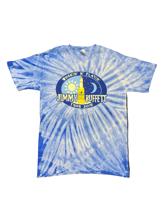 "Workin' n Playin'" Tour Tie-Dye Concert Tee (2015)